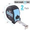 Mr. Pen- Retractable Tape Measure 25 ft, 2 Pack, Sky