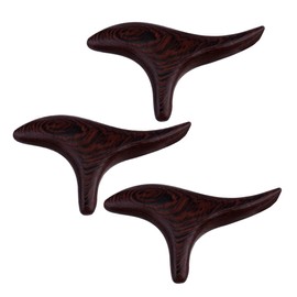 SAFIGLE 3pcs Wood Acupuncture Point Massager Set Triangular Gua Sha Board for Foot Reflexology Natural Chicken Wing Wood for Relaxation and Stress Relief Random Color