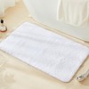 TECHMILLY Super Soft Shaggy Bathroom Rugs, Absorbent Thick Non Slip