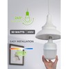 LOHAS Super Bright Light Bulbs, 250-300W Equivalent 3400LM E26 Garage