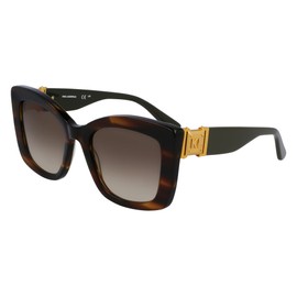 KARL LAGERFELD Girls' Sunglasses, braun gestreift