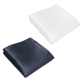 AYVRUOP Pocket handkerchief, white, men's fabric handkerchiefs, 2 pieces, suitable for decorating suits, weddings, banquets, beige