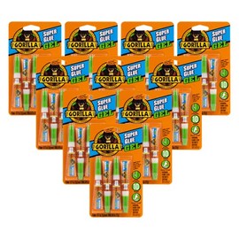 Gorilla Super Glue Gel, Four 3 Gram Tubes, Clear, (Pack of 10)