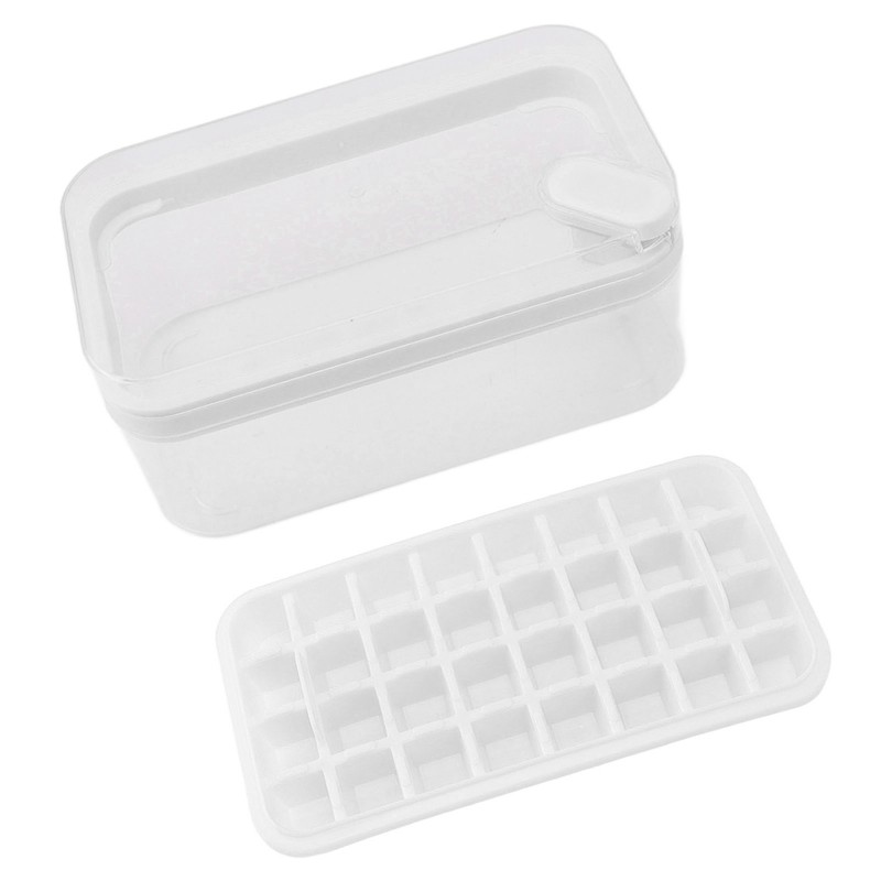 Easy Release Ice Cube Tray Plastic 32 Grids Ice Tray