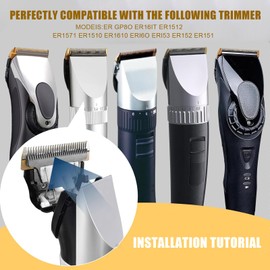 Replacement Blades for Panasonic WER9902 ER-GP80 ER1611 ER1512 ER1511 ER1510 ER1610 ER160 ER153 ER152 ER151 (Pack of 2)