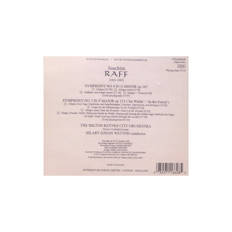 Raff: Symphonies 3 & 4