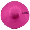 Wowlife Wide Brim Roll-up Big Beautiful Solid Color Floppy Hat