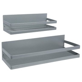 Uten Large Spice Rack for Refrigerator, 2 Pack Strong Magnetic Shelves, Moveable Fridge Organizer, Perfect Space Saver