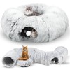Shyllin Cat Tunnel Round Plush Cat Tunnel Round with Sleeping