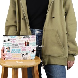 VAMSII Romance Movie Inspired Gift Noah and Allie Makeup Bag If You're A Bird I'm A Bird Cosmetic Bag Movie Merch (Noah and Allie M C)