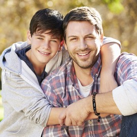 TempBeau Bracelet Men's Dad Gifts: Grandpa Bracelet Beads Length Adjustable Leather Daddy Bracelets Black for Men Fashion Jewellery Christmas Thanksgiving Day Father's Day, Stainless Steel