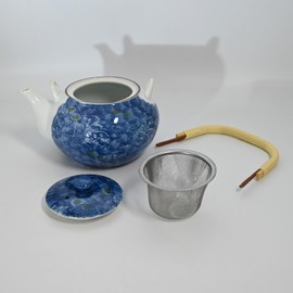 (TV Series Pottery 土瓶 Paulownia Picture No. 4 Blue 700ml 有田焼 –