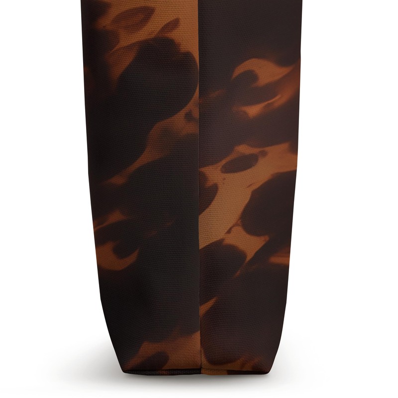 Tortoise shell Dark Tortoiseshell Boho animal print Tote Bag