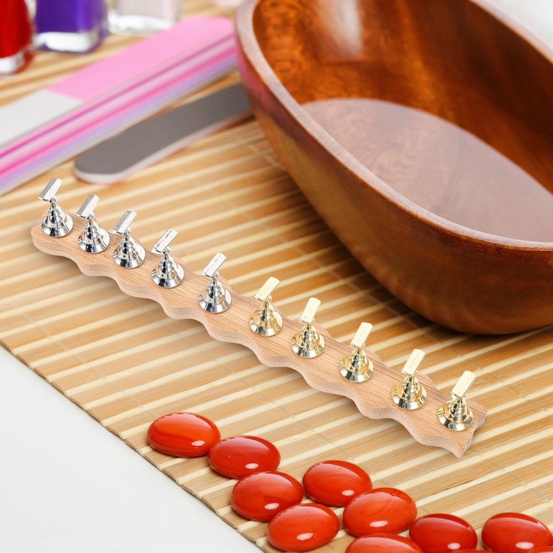 Healeved Nail Art Holder - 1 Set Metal Nail Stand