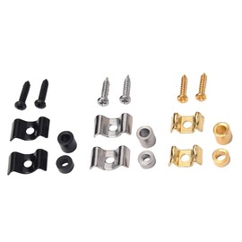 Guitar String Retainer String Tree Roller For W/Screws Metal Roller String Trees Retainers Guides Roller Guitar Accesso Guitar String Retainer Black Gold Silver Guitar Replacement Parts