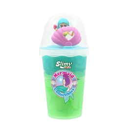 SLIMY Mermaid Collectible - 155 g Original Slimy Slime Play Mass, Safe Fun for Children with Slime in Green/Turquoise Including Funny Mermaid Collectible Figure (Toy from 5 Years)