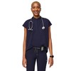 FIGS Rafaela Oversized Scrub Top for Women — Navy Blue,