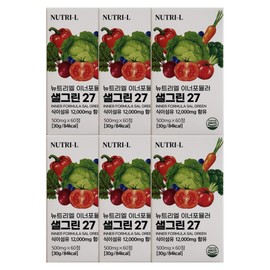 Nutriel Inner Formula Salgreen 27 500mg x 60 tablets (6) / JJ Mall / 뉴트리엘 이너포뮬러 샐그린 27 500mg x 60정 6개 / JJ몰