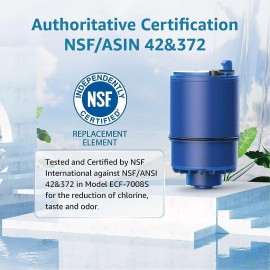 AQUA CREST Water Filter Replacement for RF-9999® Faucet , NSF Certified, 9 Pack