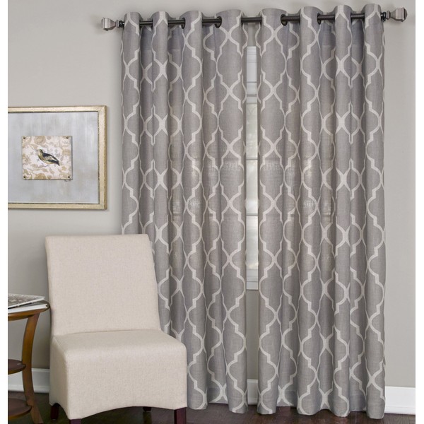 Elrene Home Fashions Medalia Room Darkening Geometric Window Curtain Panel,