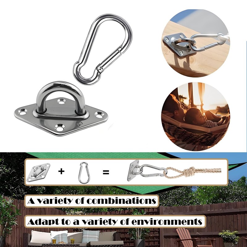 M6 Awning Mounting Set, 304 Stainless Steel, Awning Tensioner Accessories,