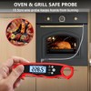 RIWUSI Meat Thermometer Digital, Instant Read Food Thermometer with Dual