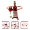 Hemoton Fall Napkin Rings 4pcs Wedding Napkin Rings Red Wine