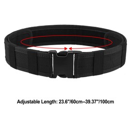 AGPREK Nylon Belt 35.4-51.2" Police Security Tactical Combat Gear Utility Belt