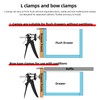 Drawer Front Installation Clamps, Adjustable Drawer Fixing Clamp, Cabinet Hardware