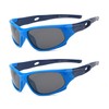 JoXiGo 2Pack Kids Sunglasses for Boys Girls With Strap, Flexible
