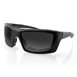 Bobster ® Trident, Matte Black Frame, Purple HD and Silver Mirror & Clear Lens