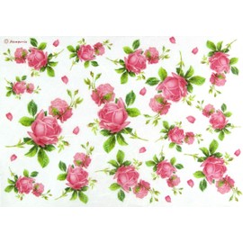 Stamperia A4 Rice Paper for Decoupage - Floral Butterflies Design