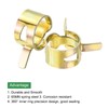 Sourcing Map 12mm 15/32inch Gold Hose Clamps, Pack of 5
