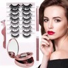 8 Pairs Magnetism Lashes Eyeliner Set Realistic Strong Hold Reusable