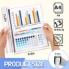 13 Pack Report Covers with Sliding Bar, Clear Report Covers