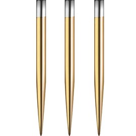 Mission Darts Glide Steel Tip Dart Points | Smooth Plain Spare Points, 32mm, Gold (#_1xX2438)
