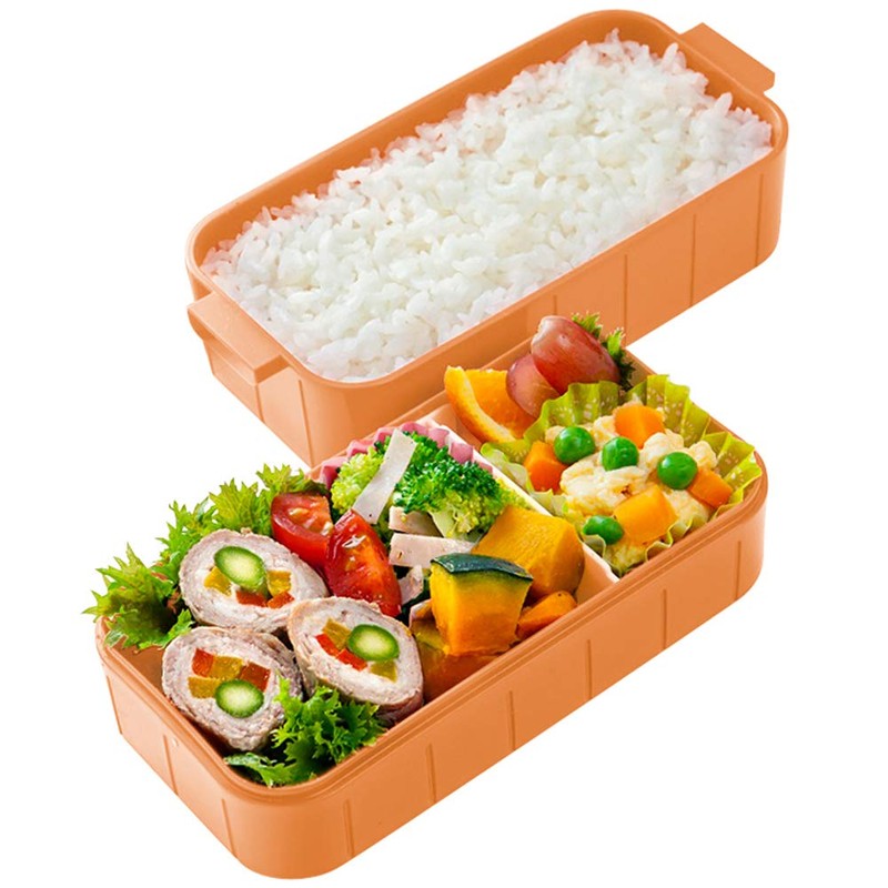 Skater YZW3 2-Tier Lunch Box, 20.3 fl oz (600 ml),