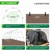 8FT Garden Hoops Grow Tunnel Kit - Rust-Free Fiberglass Frame