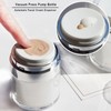 Pump Jar, Refillable Cream Jar Vacuum Bottle Travel Size Empty
