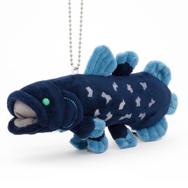 [COLORATA] Carolata Plush Mascot Coelacanth (Realistic Deep Sea Creature/Chain Included) Key Holder, Doll, Gift, Present (2 Meters Readed), Christmas Present