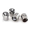 Generic DYHP-A10-Code-2032-Class 7 -- 4 chrome valve caps with Dacia logo - for Dokker, Sandero, Logan, Duster