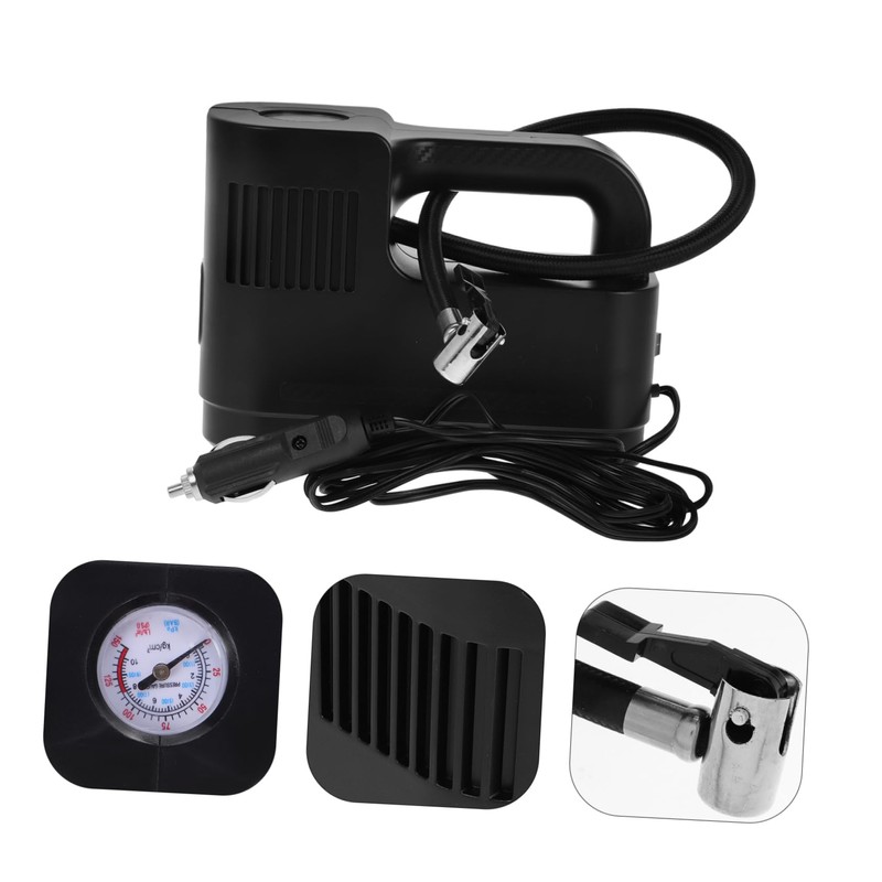 Alipis Portable Air Pump for Tires Lightweight Digital Inflator for