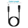 DC Power Extension Cable, 5.5mm x 2.1mm Extension Cord, 6FT
