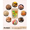 FireKylin 100PCS Stand Up Pouches 3.5"x5.5" Paper Bags With Window