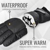 devembr Ski Gloves with Wrist Guards and Undercuff Design, Snowboarding