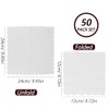 Duxesuk 50 Pack Scallop Edged Cocktail Napkins - 5x5 Inches