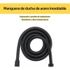 Regadera Mano Alta Presión Con Cabezal De Teléfono Y 8