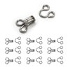 Spring Hook Set of 10 [Silver Glossy] Silver Mini Size