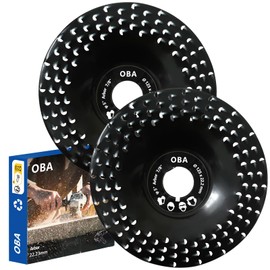 OBA Wood Grinding Disc 125 mm Set Angle Grinder [Does Not Clog] Milling Disc for Wood - Root Milling Cutter Paint Milling Cutter Rasp Disc Tree Stump Milling Wood Cutter - Flex Sanding Disc