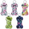Beautyflier Neoprene Lipstick Keychain Holder (Flower Pattern)